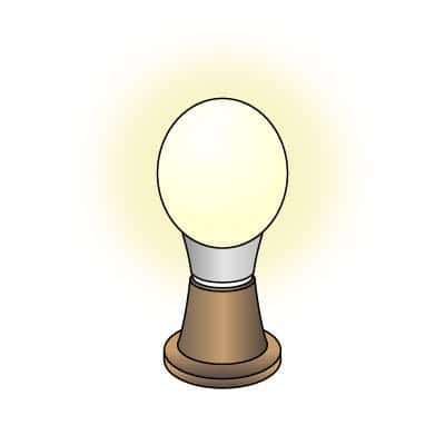 bombilla de led cálida